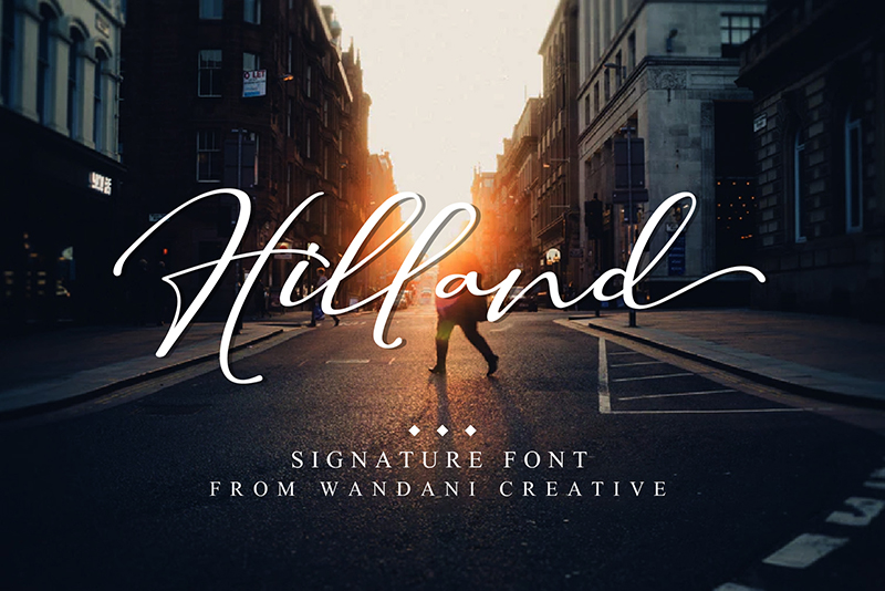 Hilland script style